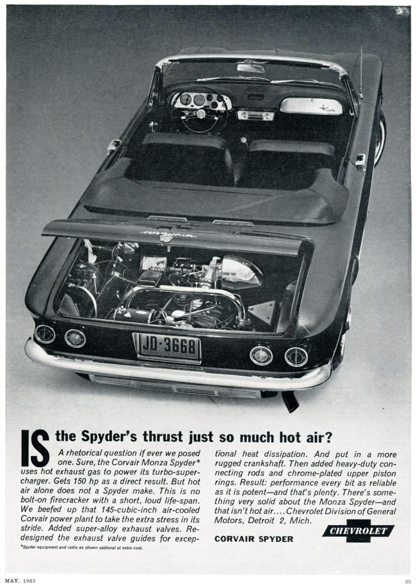 corvair spyder ad